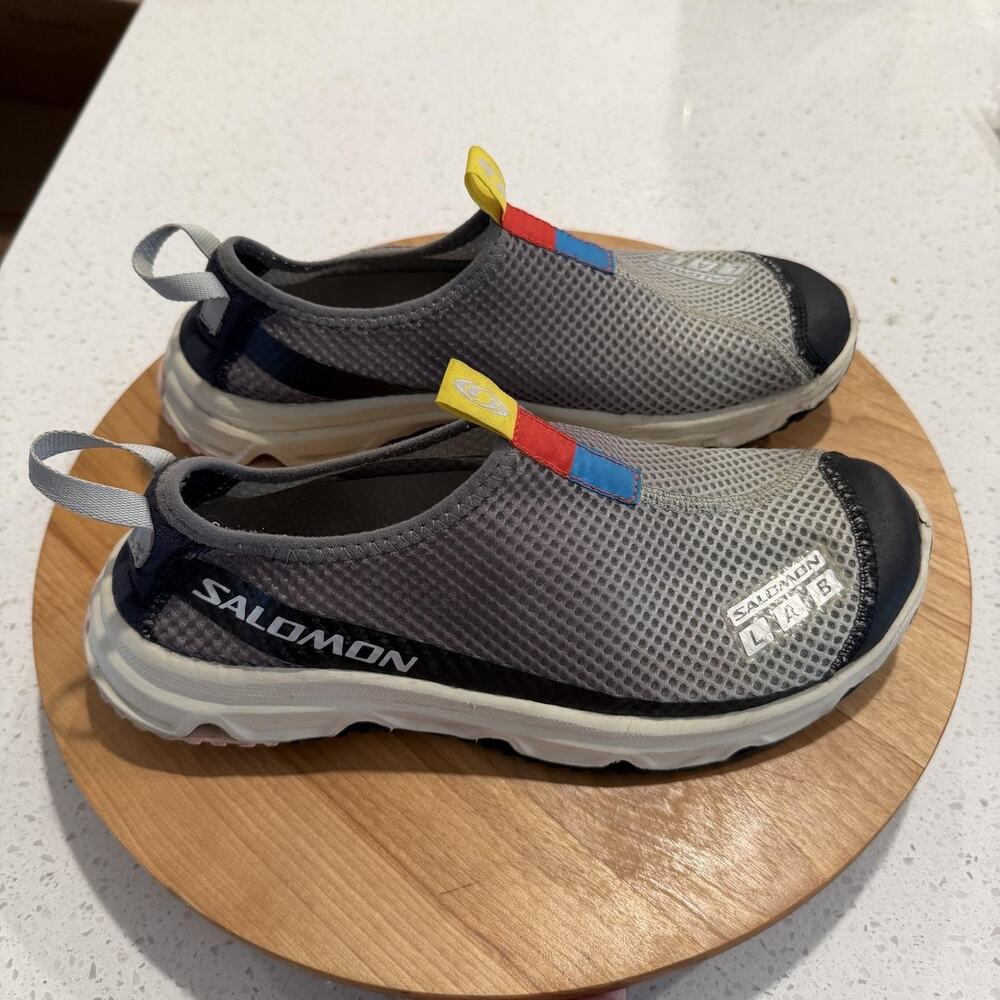 Salomon Shoes Mens 9 RX Moc 3.0 Slip On Recovery Mesh Gray Walking Trail Casual